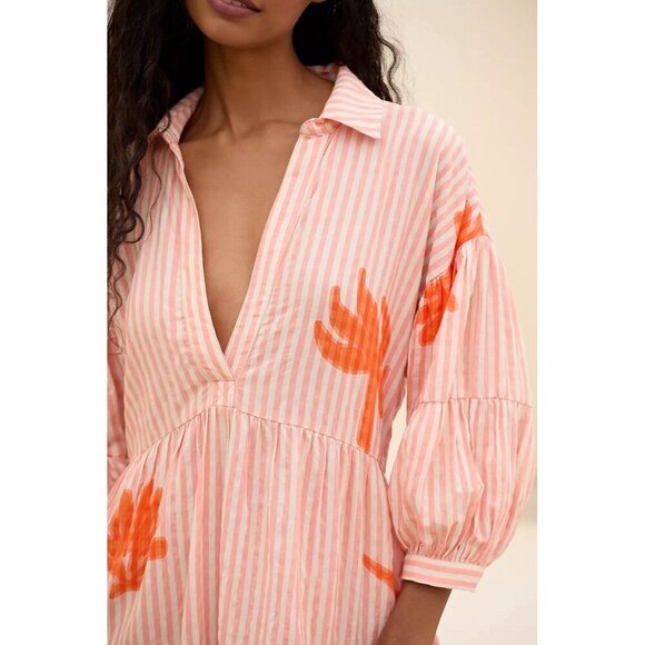 NWT Size MP - The Carolita Printed Tiered Shirt Dress by Celandine (NWT US$ 118) - Picture 5 of 16